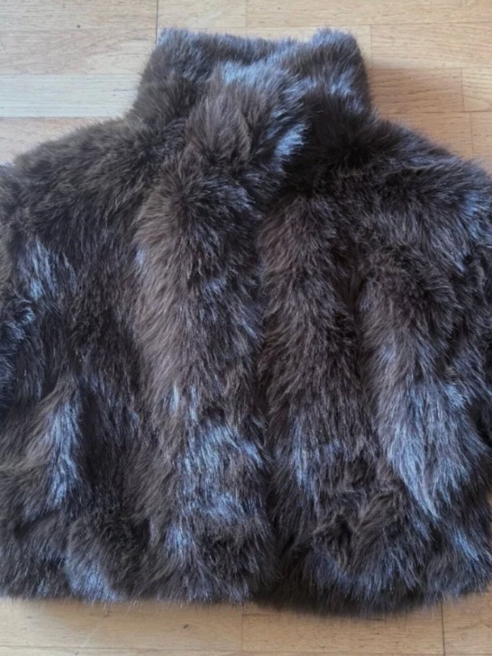 NWT JASON WU WOMENS BROWN FAUX FUR SHORT JACKET COAT SIZE S $248